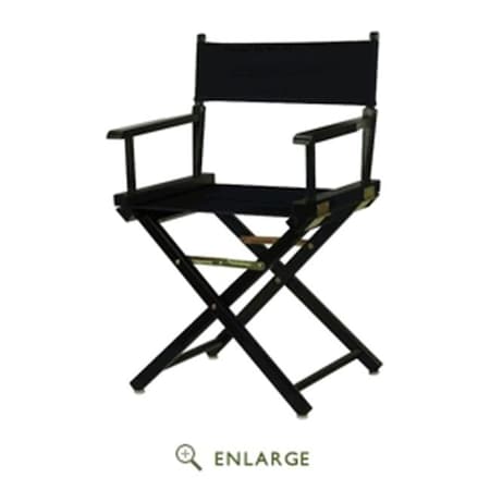 Casual Home Casual Home 200-02-021-10 18 in. Directors Chair Black Frame with Navy Blue Canvas 200-02/021-10